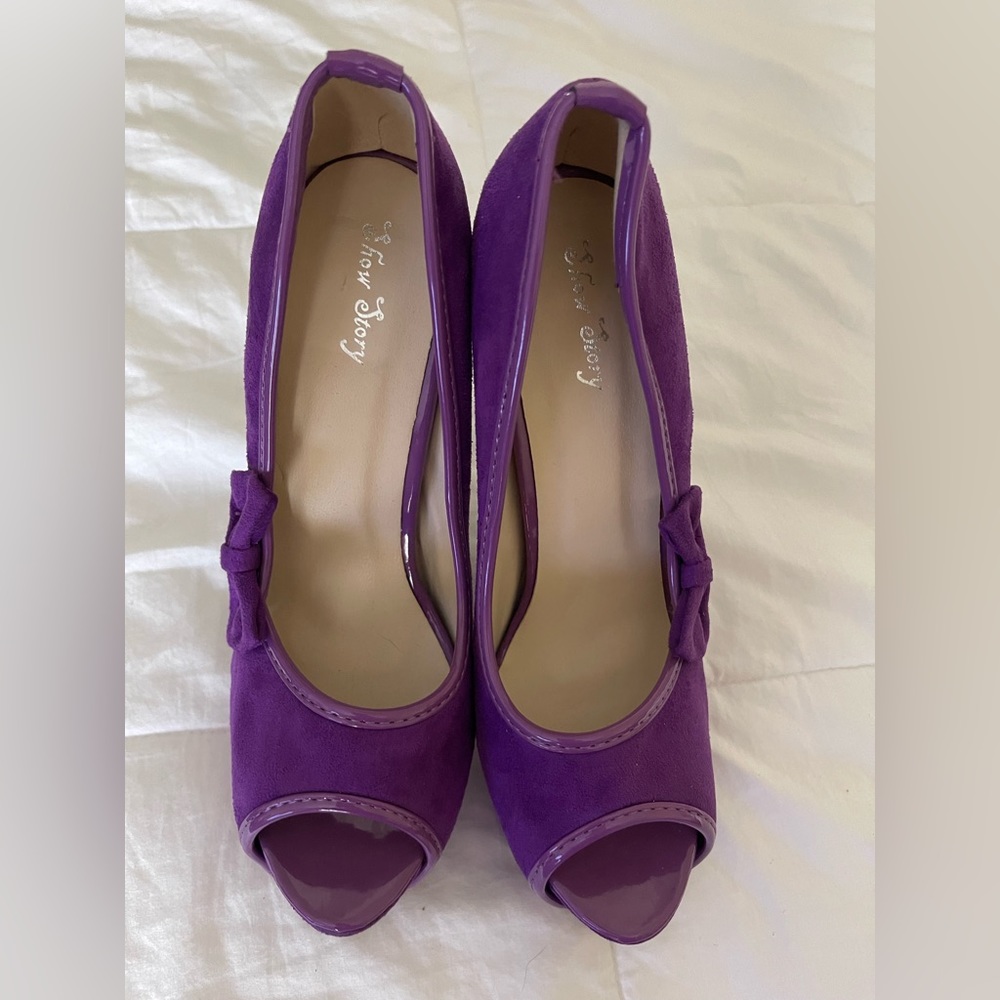 Purple show story high heals